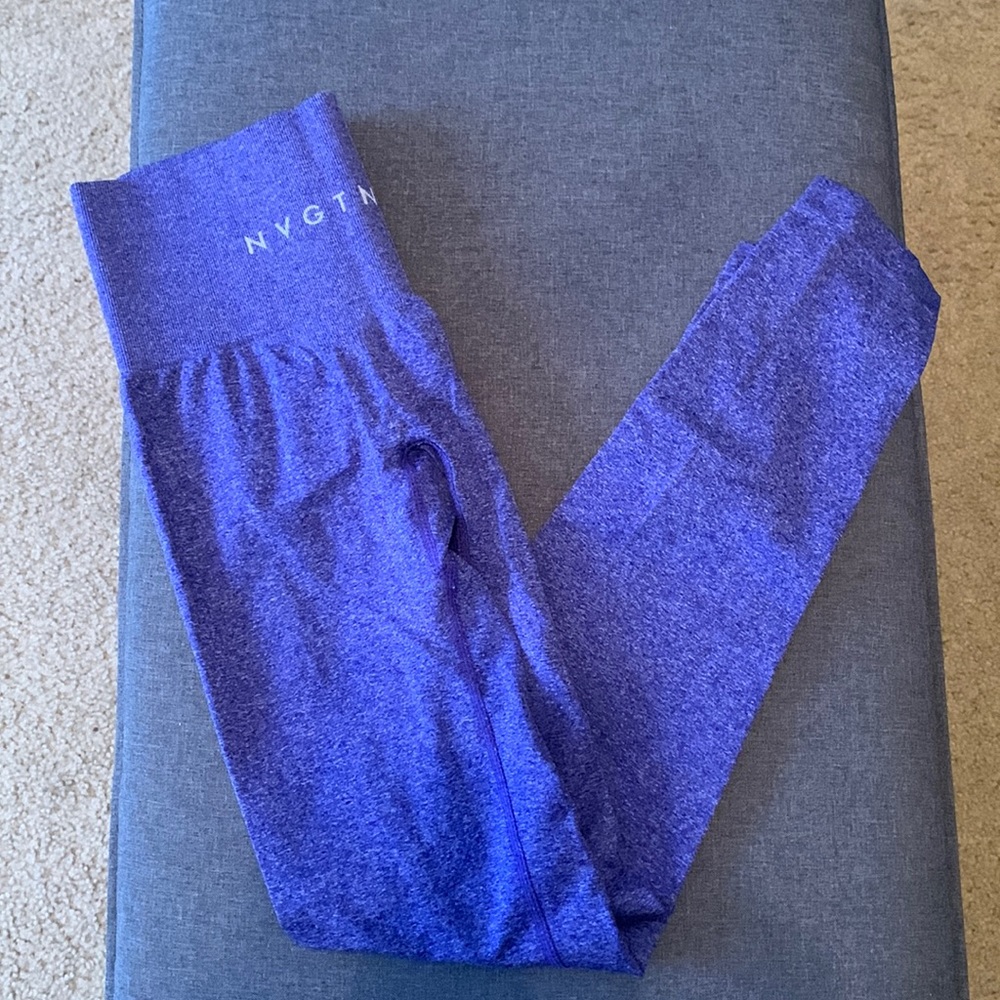 NVGTN Electric Blue Seamless Leggings. In excellent condition!